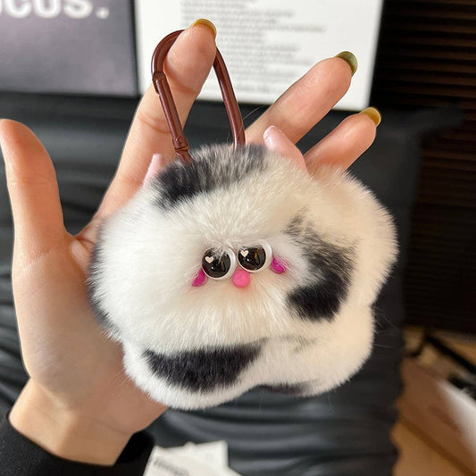 CUTE CALF CAR KEYCHAIN BAG PLUSH PENDANT GIFT