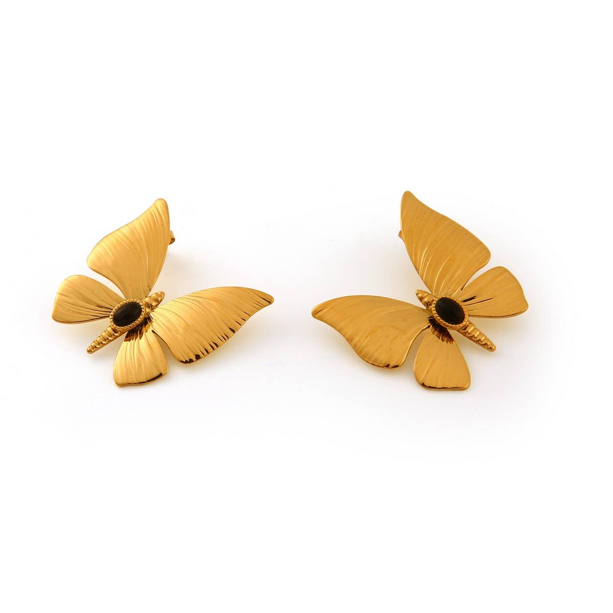 Original Design Stainless Steel Dragonfly Earrings_CWMM8914