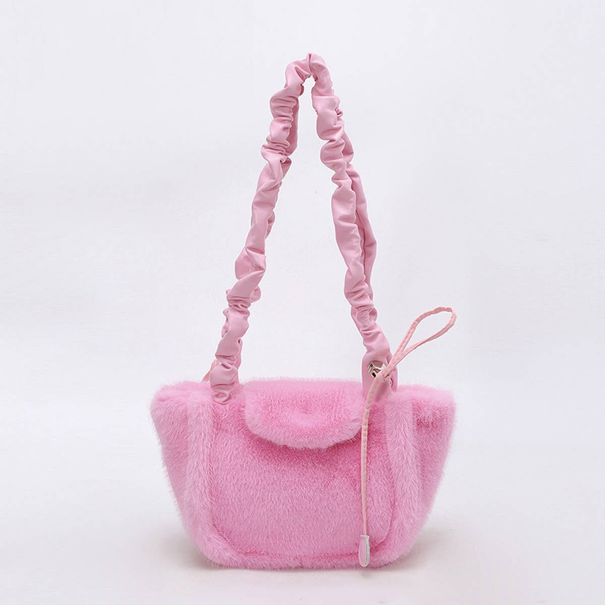 Elegant Fluffy Plush Handbag for Women_CUAB00545
