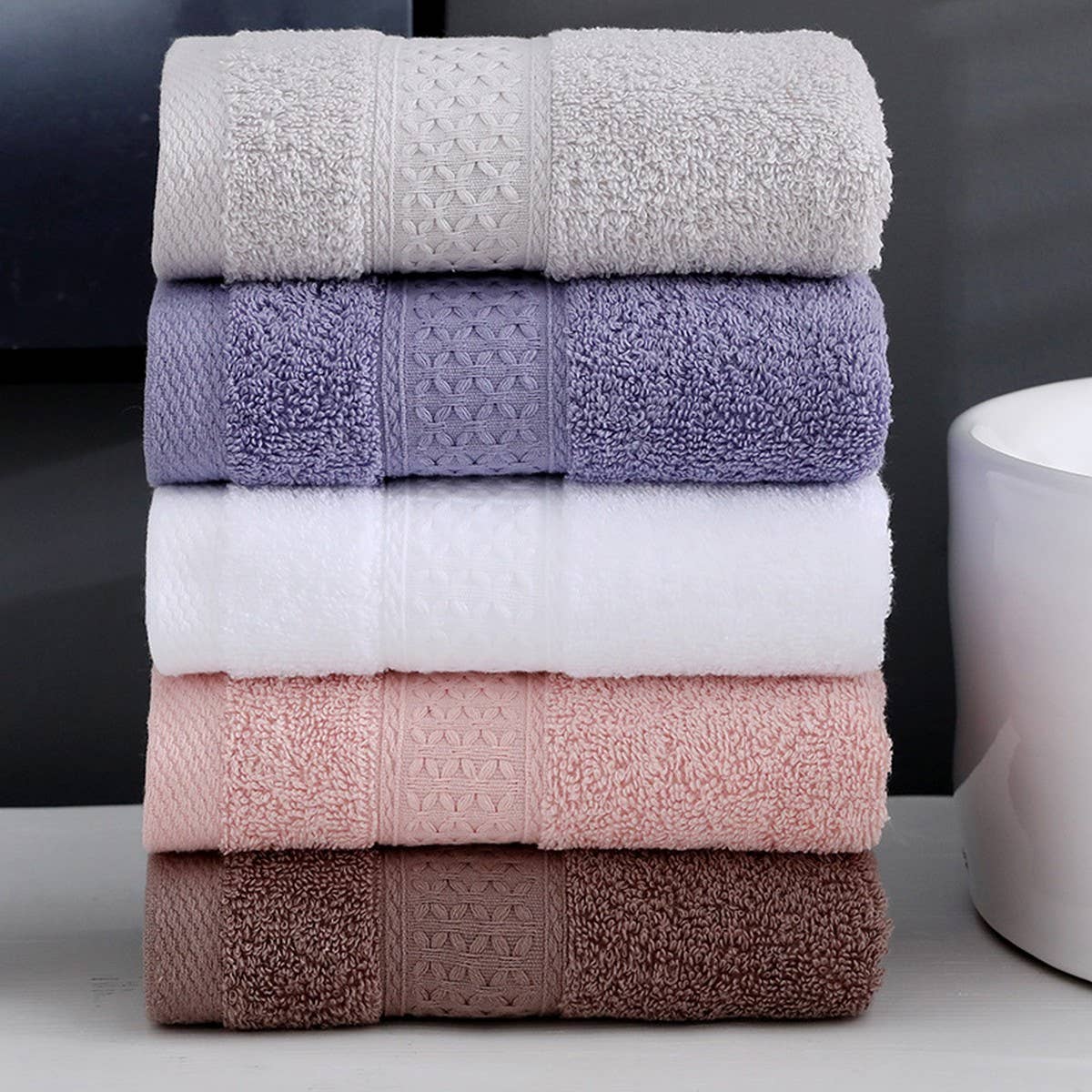 SOLID COLOR COMBED LONG-STAPLE COTTON TOWEL_CWMM2310