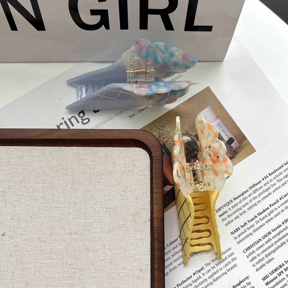 Ice Cream Macaron Acetate Hair Claw Clip