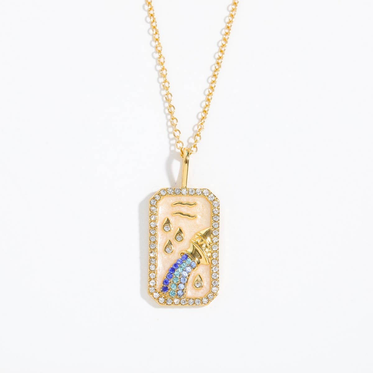 NEW CREATIVE 12 CONSTELLATIONS ZIRCON NECKLACE