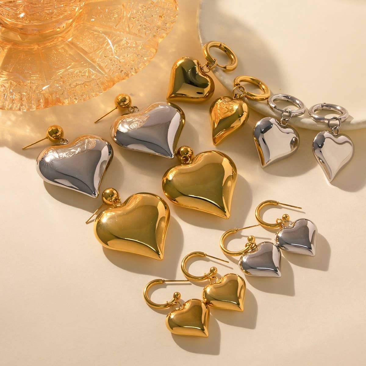 HEART PENDANT HIGH-END TEMPERAMENT EARRINGS