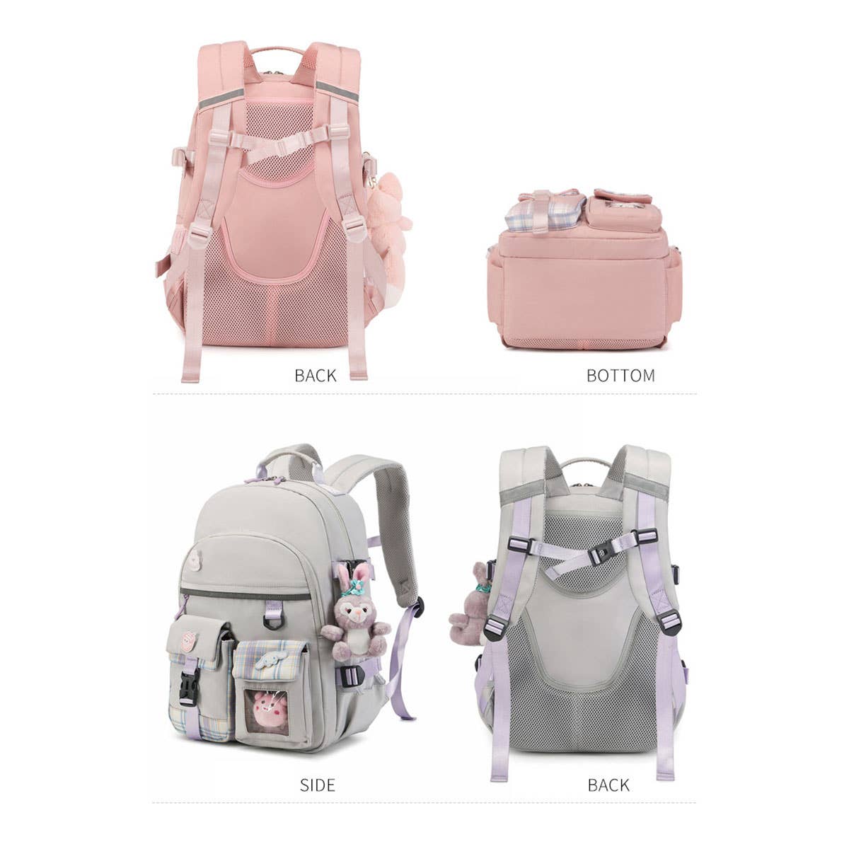 JK Backpacks for School Girls Lightweight Bag_CWAB5498