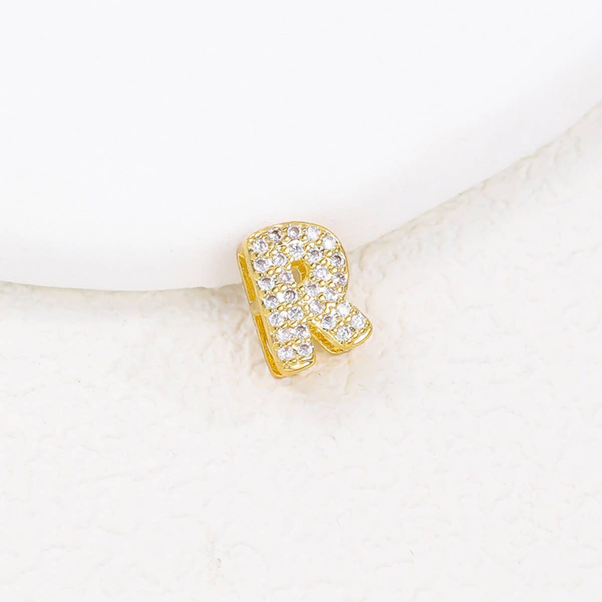 Tiny Zirconia Pendant 26 Letters Necklace