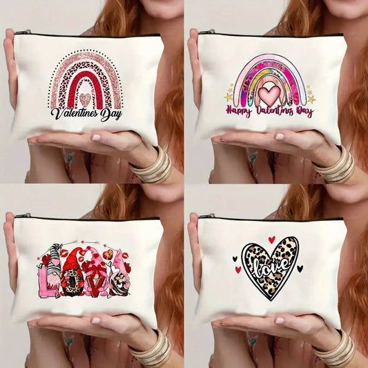 RAINBOW LOVE DOUBLE-SIDED PRINTED COSMETIC BAG_CWAB1781