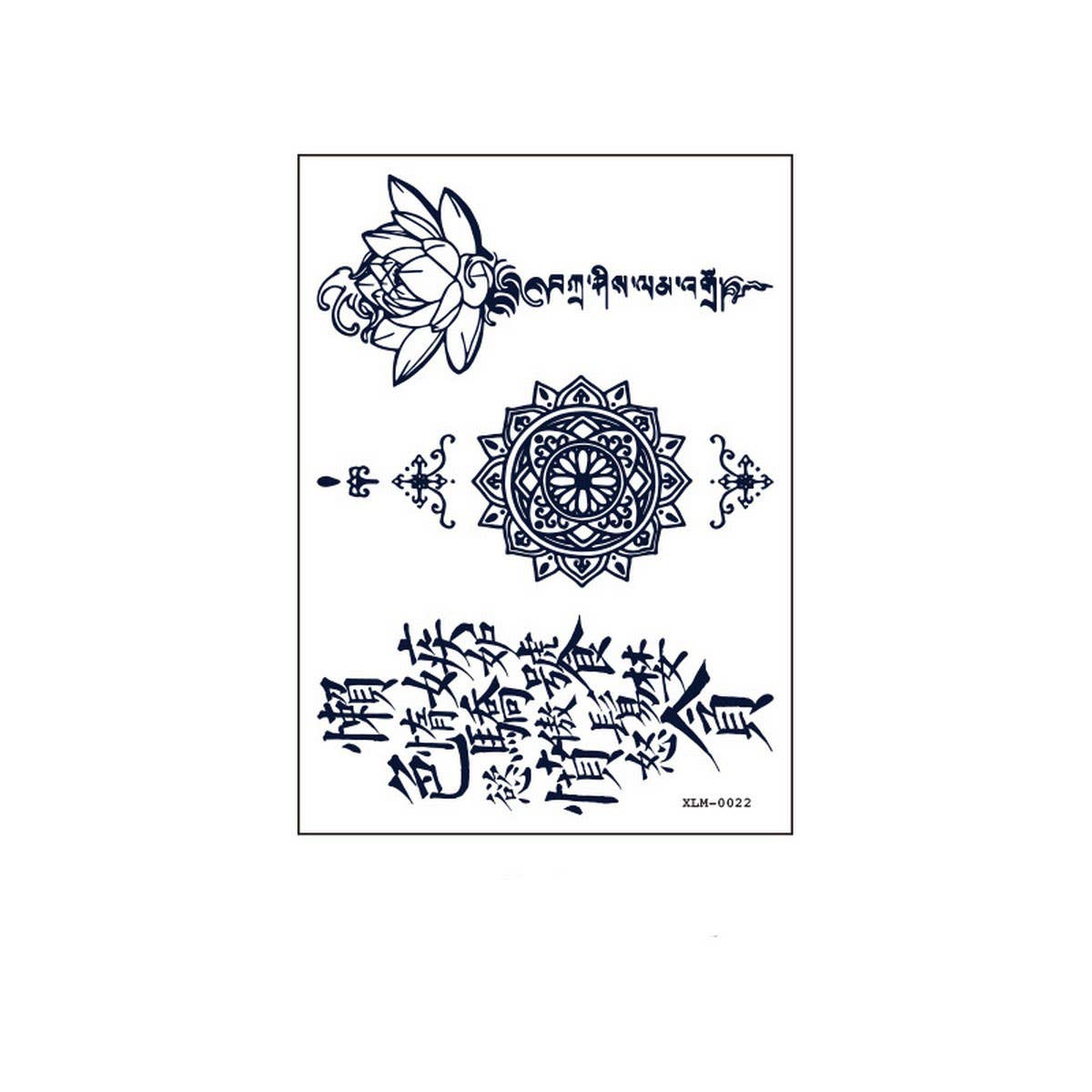 Gardenia Blue Juice Tattoo Stickers Waterproof