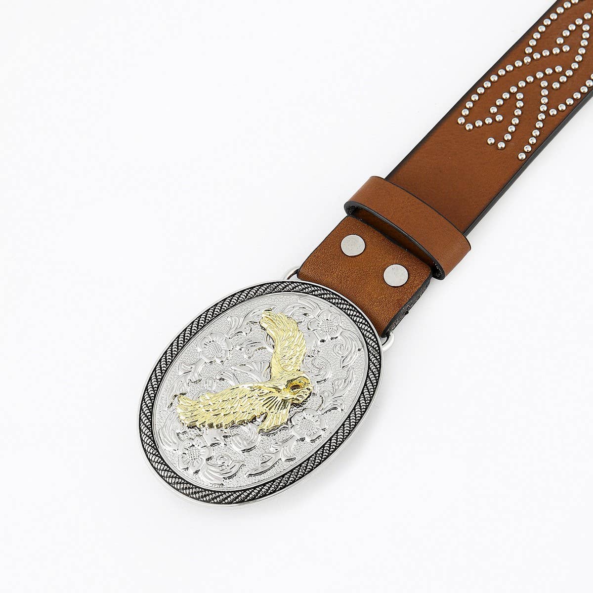 CLASSIC MEN'S PUNK EMBOSSED LEATHER BELT_CWABE0411