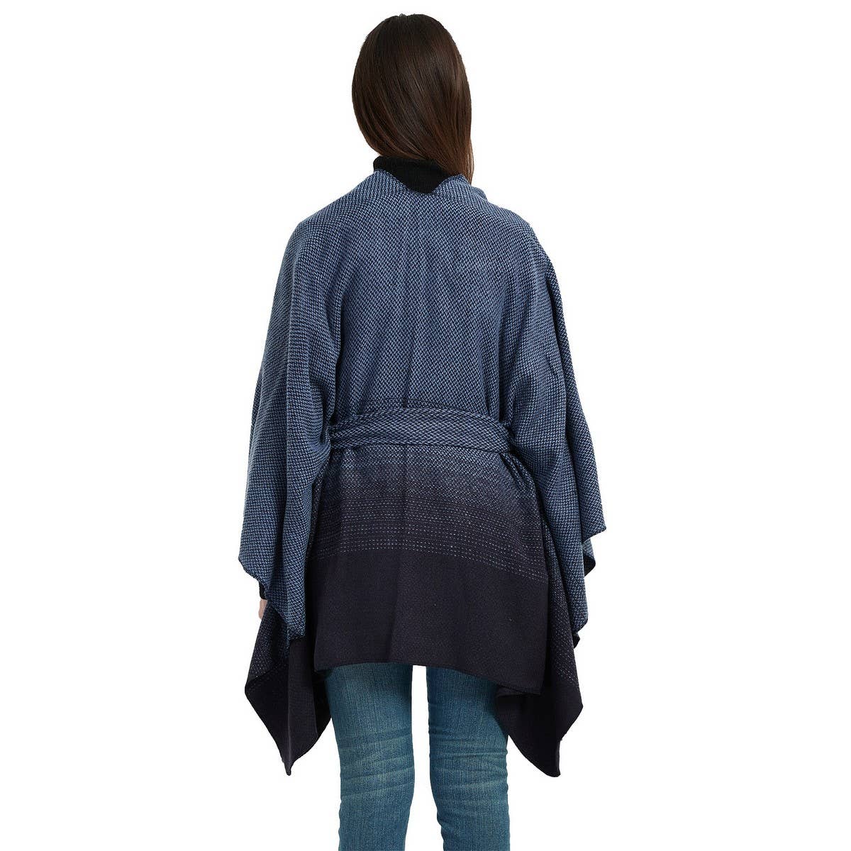 GRADIENT CARDIGAN WARM SHAWL CLOAK