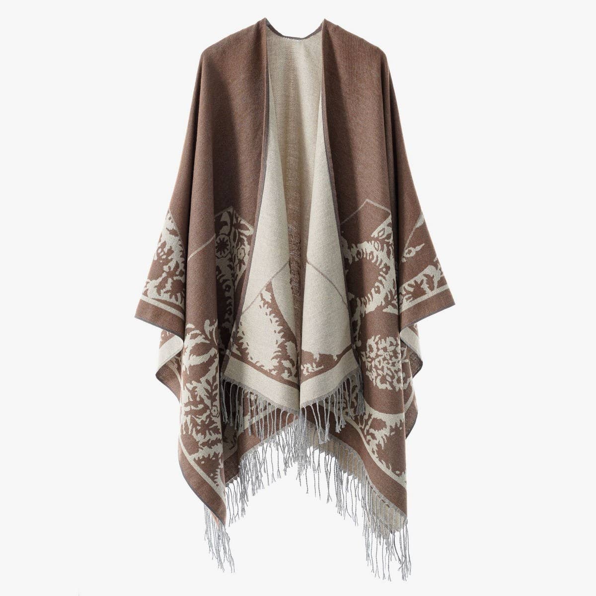 ALL-MATCH WARM TASSEL CAPE TRAVEL SHAWL_CWMM2096