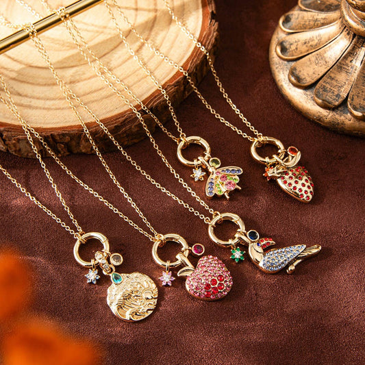FASHIONABLE NICHE FRESH AND CUTE ZIRCON NECKLACE