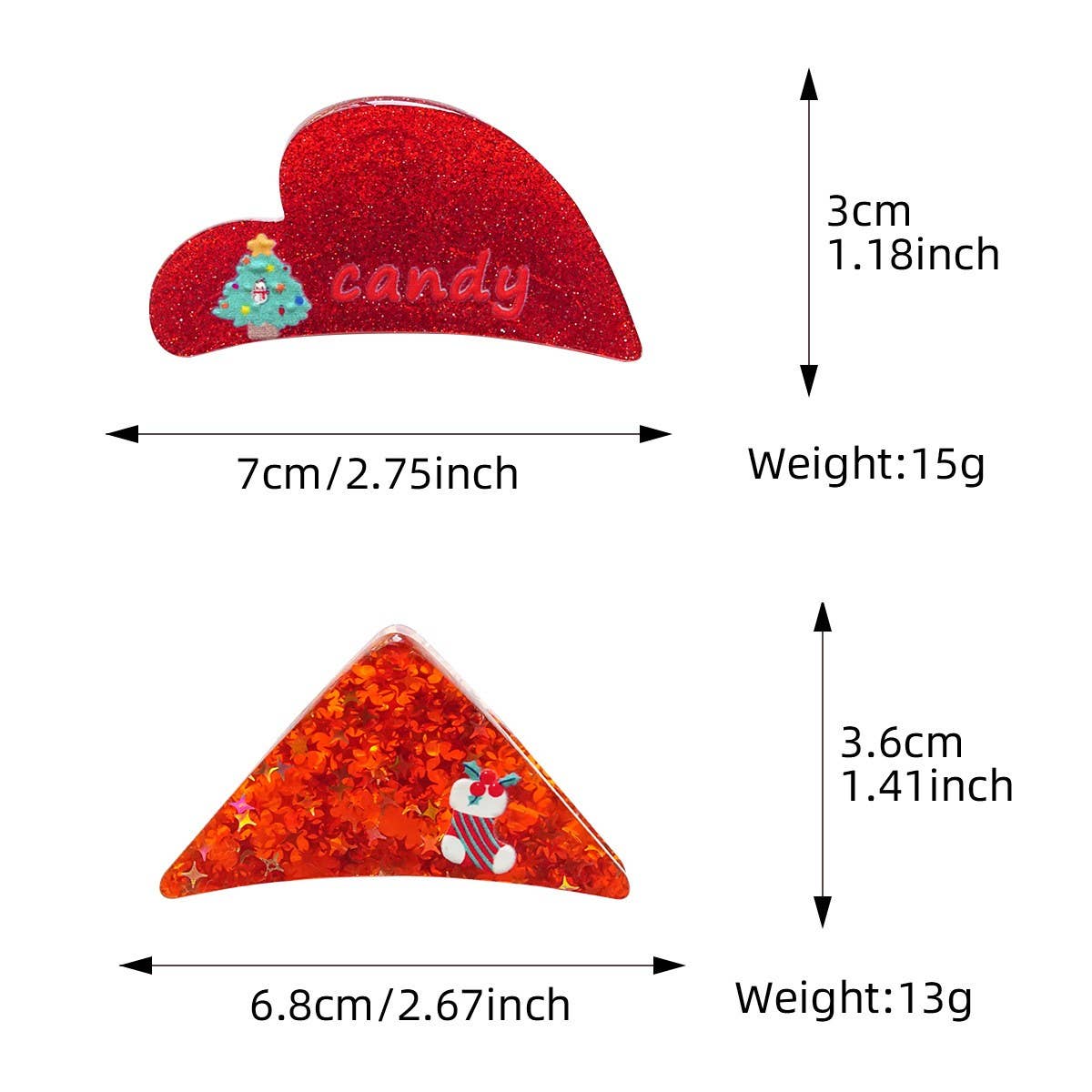 NEW SANTA CLAUS SWEET TEMPERAMENT HAIRPIN_CWAHA1600