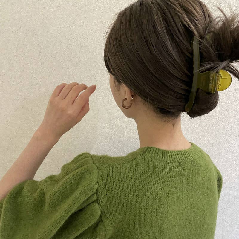 CLIP MINIMALIST LINE TRANSPARENT LARGE HAIR GRIP