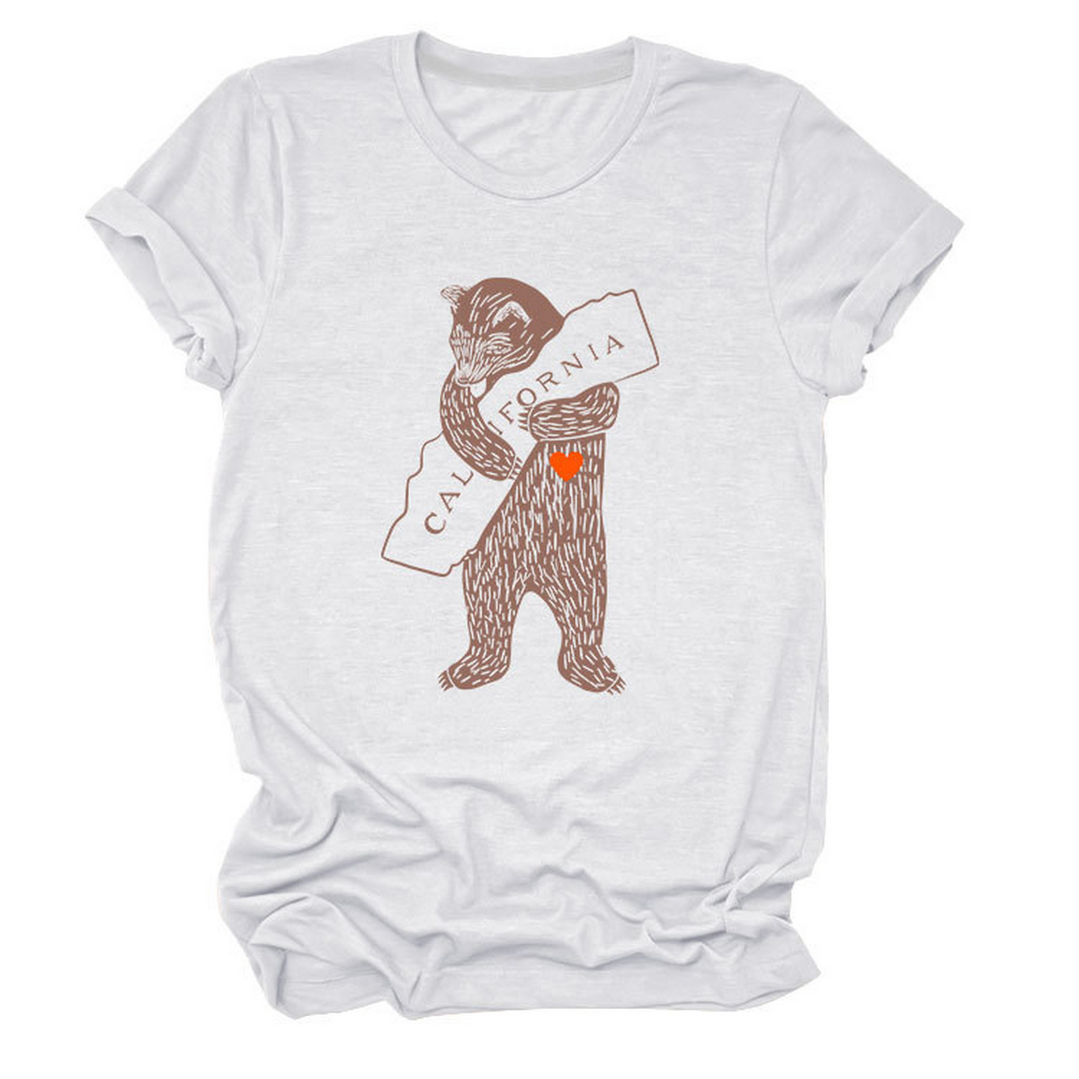 Funny Bear Short Sleeve T-Shirt for Her