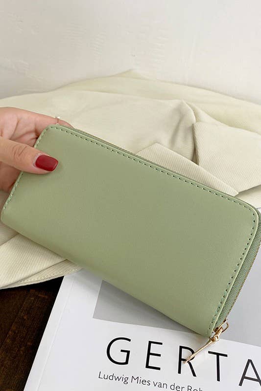 SOFT LEATHER CLUTCH PURSE WALLET_CUAB0056