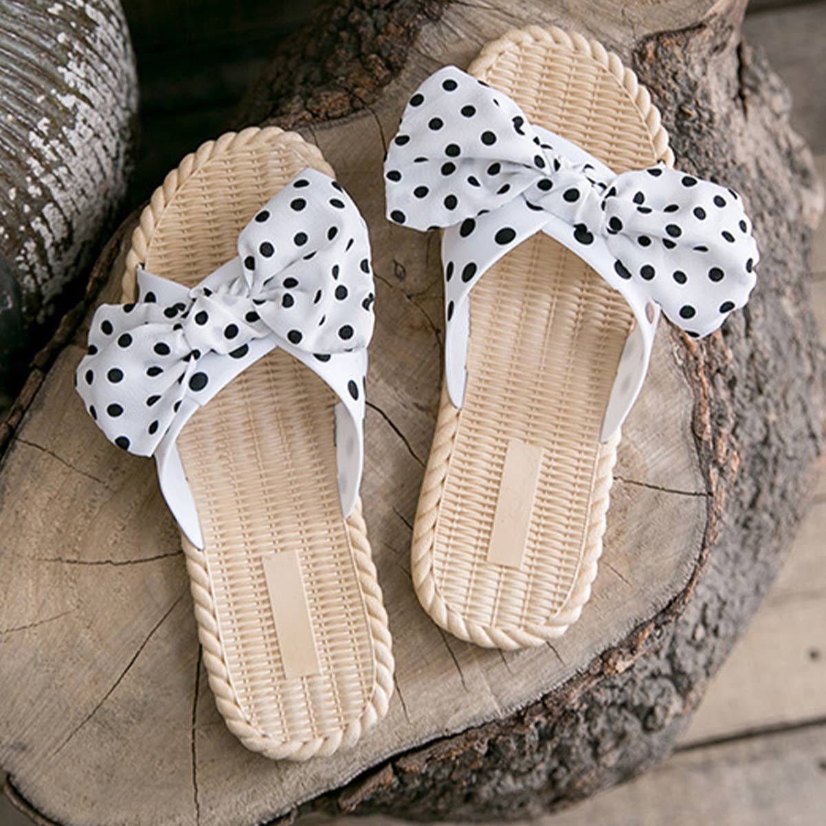 BOW DECORATED NON-SLIP SLIPPERS FOR WOMENS_CWSHS0675