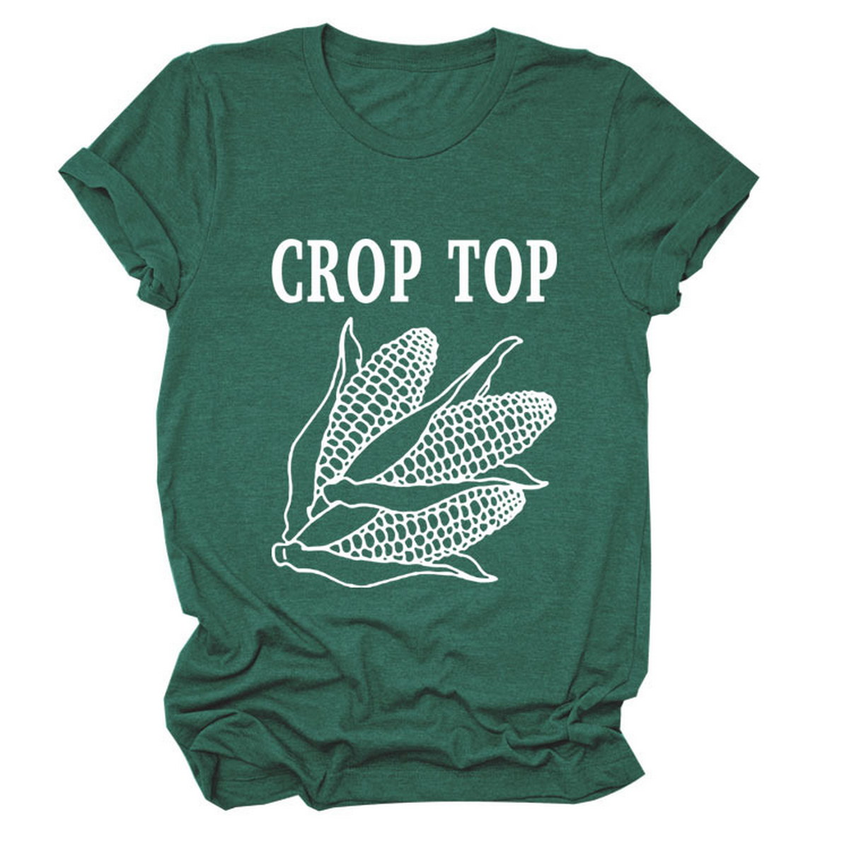 Corn Letter Print Tee ? Women¡¯s Casual T-Shirt