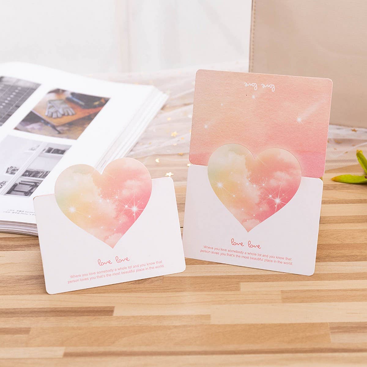 INS STYLE THREE-DIMENSIONAL LOVE GREETING CARD