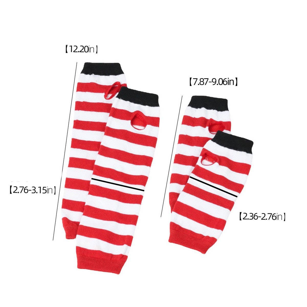 CWMM10087_CHRISTMAS STRIPED SOCKS &AMP GLOVES SET