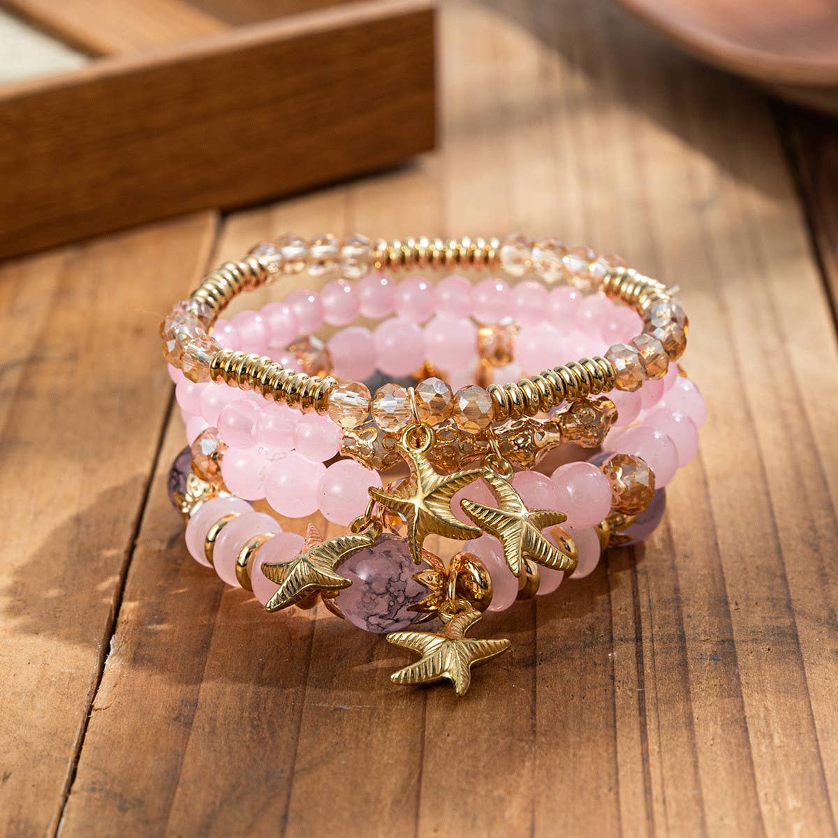 WOMEN BOHEMIAN MULTI-LAYER CRYSTAL BRACELET