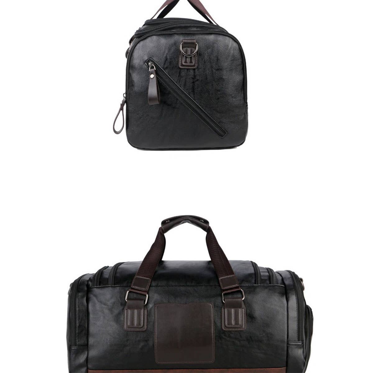 Small PU Travel Bag, Waterproof & Colorblock_CWAB5172