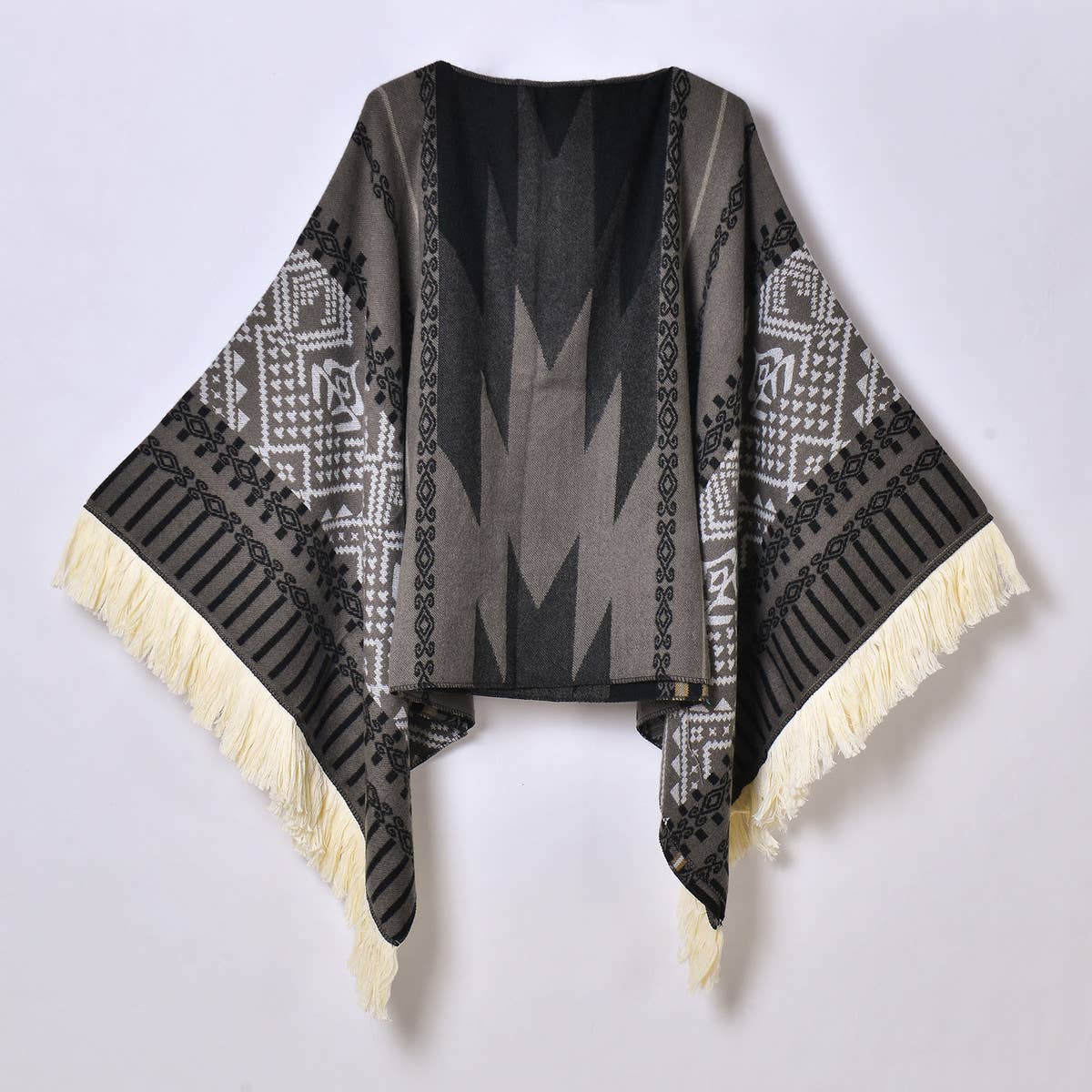 OUTDOOR WARM TASSEL JACQUARD SHAWL_CWASC0961