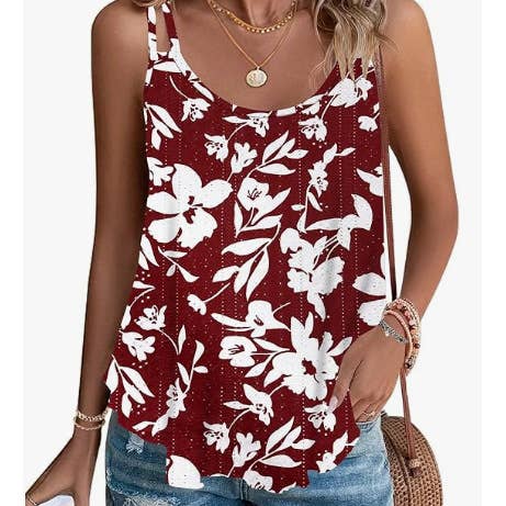 Solid color round neck hollowed base suspenders