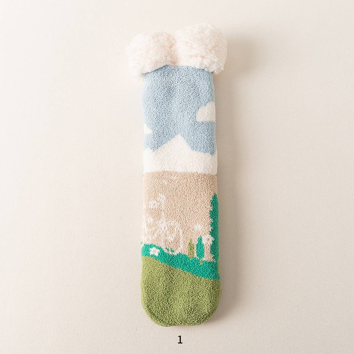 WINTER MID-TUBE NON-SLIP FLOOR SOCKS FOR WOMEN