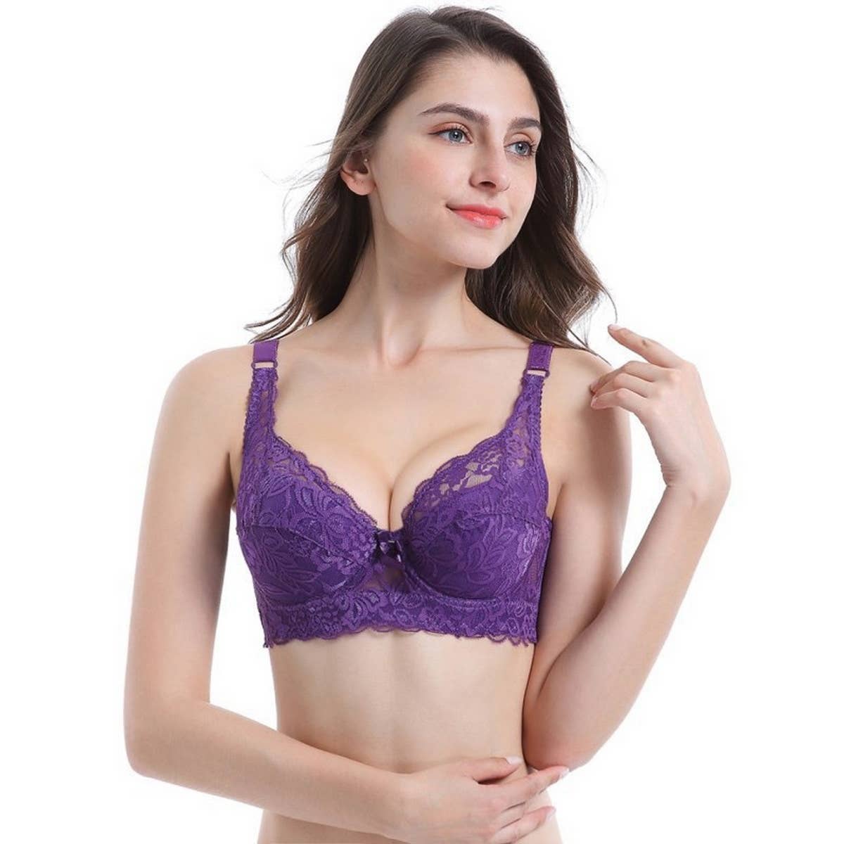 WOMEN PLUS LACE ADJUSTABLE BRA