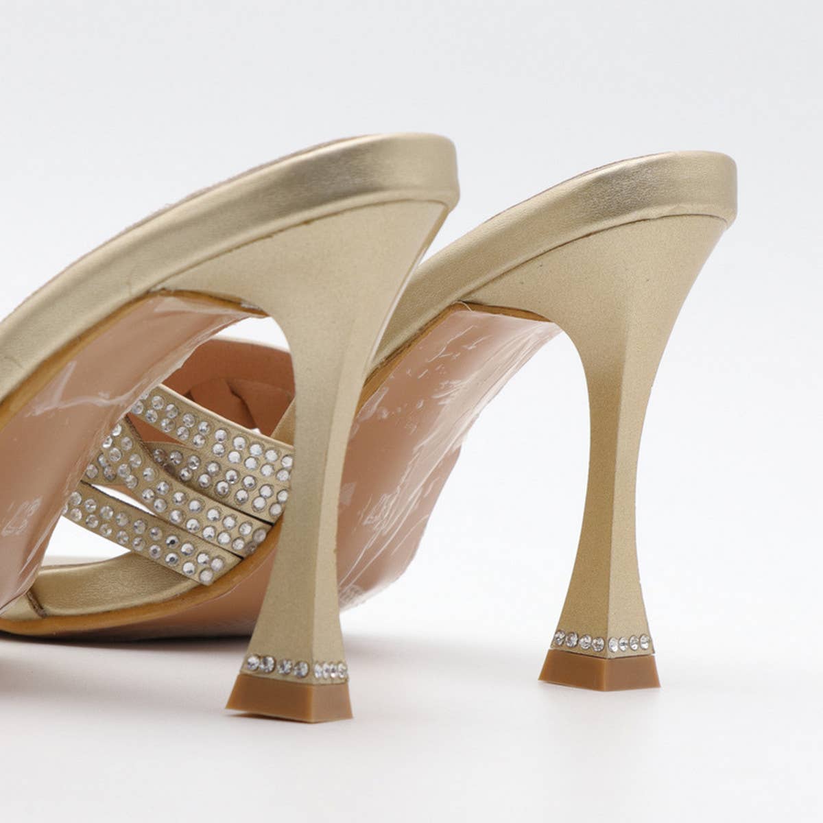WOMEN VERSATILE RHINESTONE STRAP SANDALS