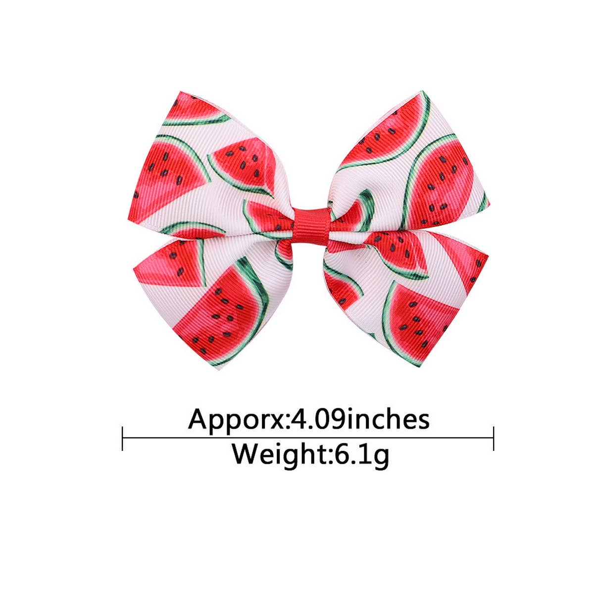 CHILDREN'S FRUIT PRINT BOW HAIR CLIP