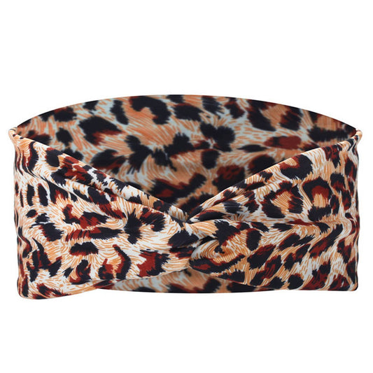 CWAHA6421_KNOTTED CROSS HEADBAND SPORTS HEADBAND