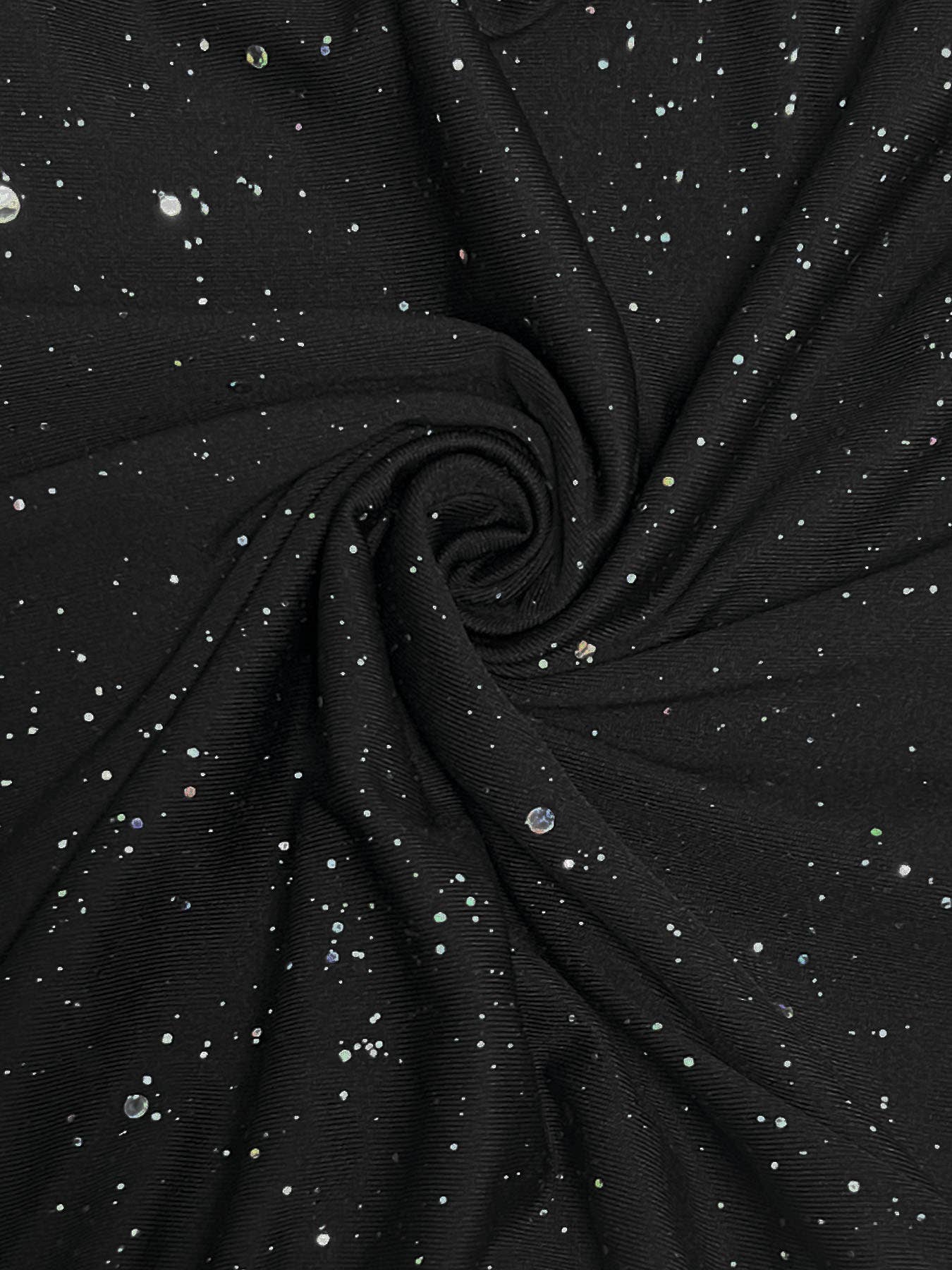 Solid-color V-neck, shining body-hugging dress