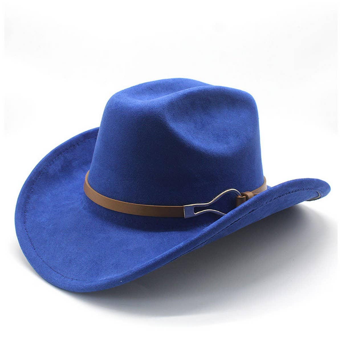 Belt Buckle Western Cowboy Hat Adjustable Brim_CWAH2532