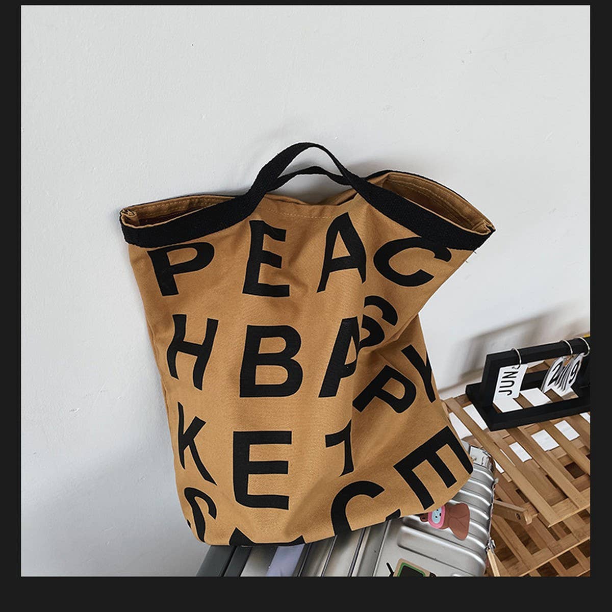 LETTER EMBROIDERED LARGE CAPACITY CANVAS TOTE BAG_CWAB1682