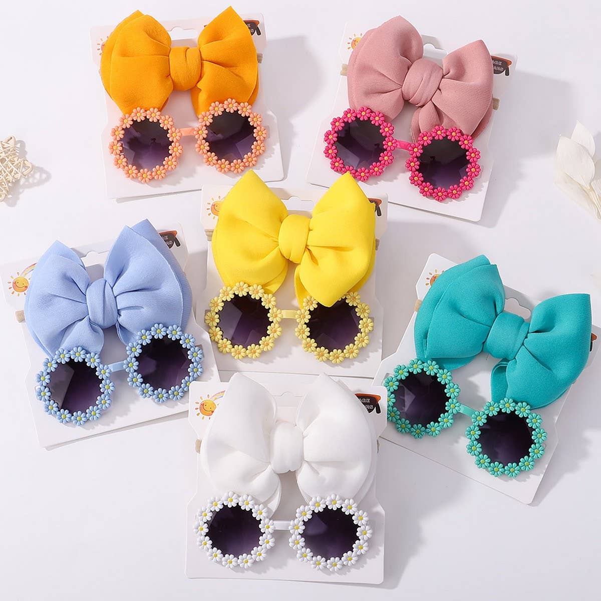 Summer Bow Headband & Sunglasses Set for Kids_CWAHA6744
