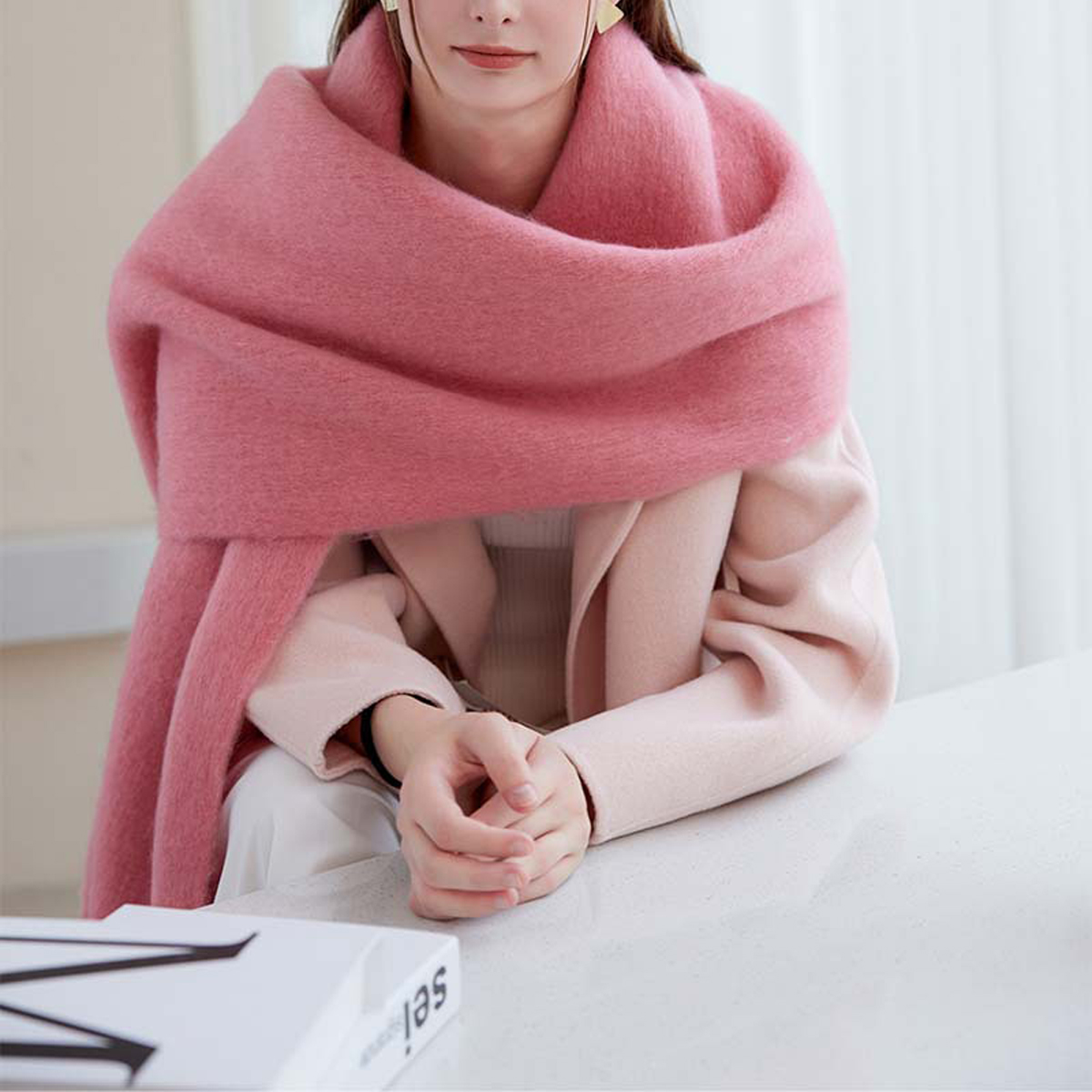 Cozy Solid Scarf ? Winter Thick Warm Wrap