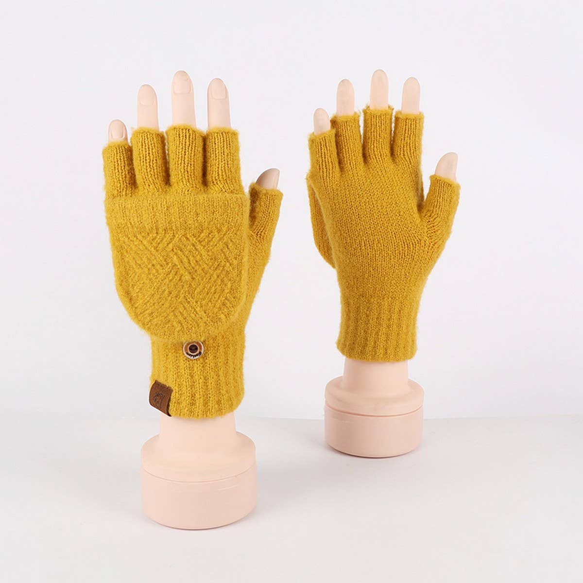 WINTER COLD PROTECTION WARM HALF FINGER GLOVES