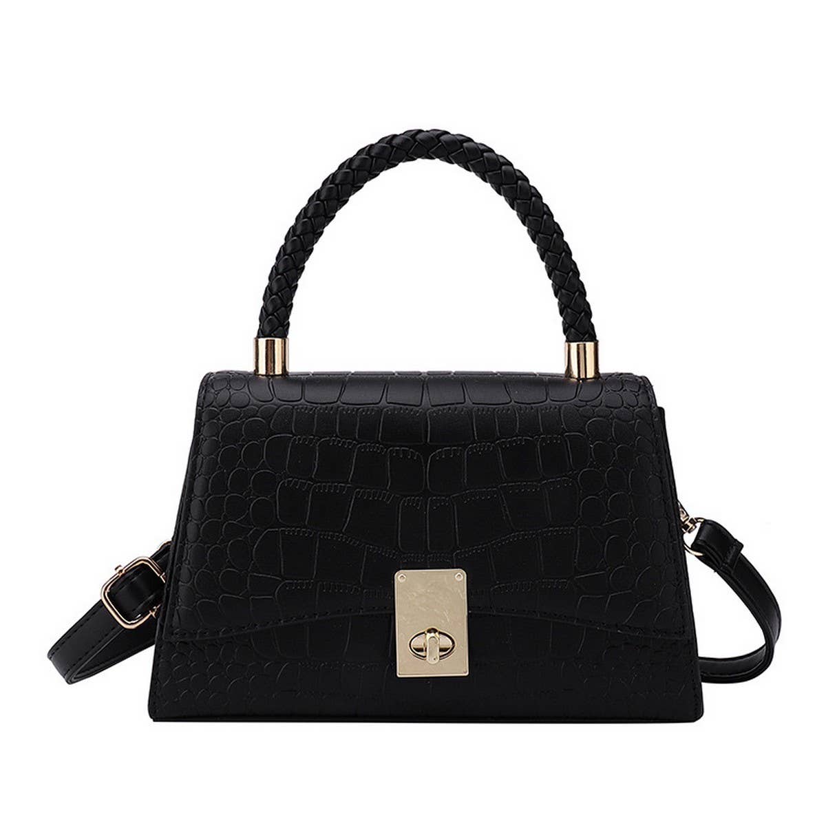 2024 SIMPLE TEXTURE STONE SHOULDER BAG_CWAB3335