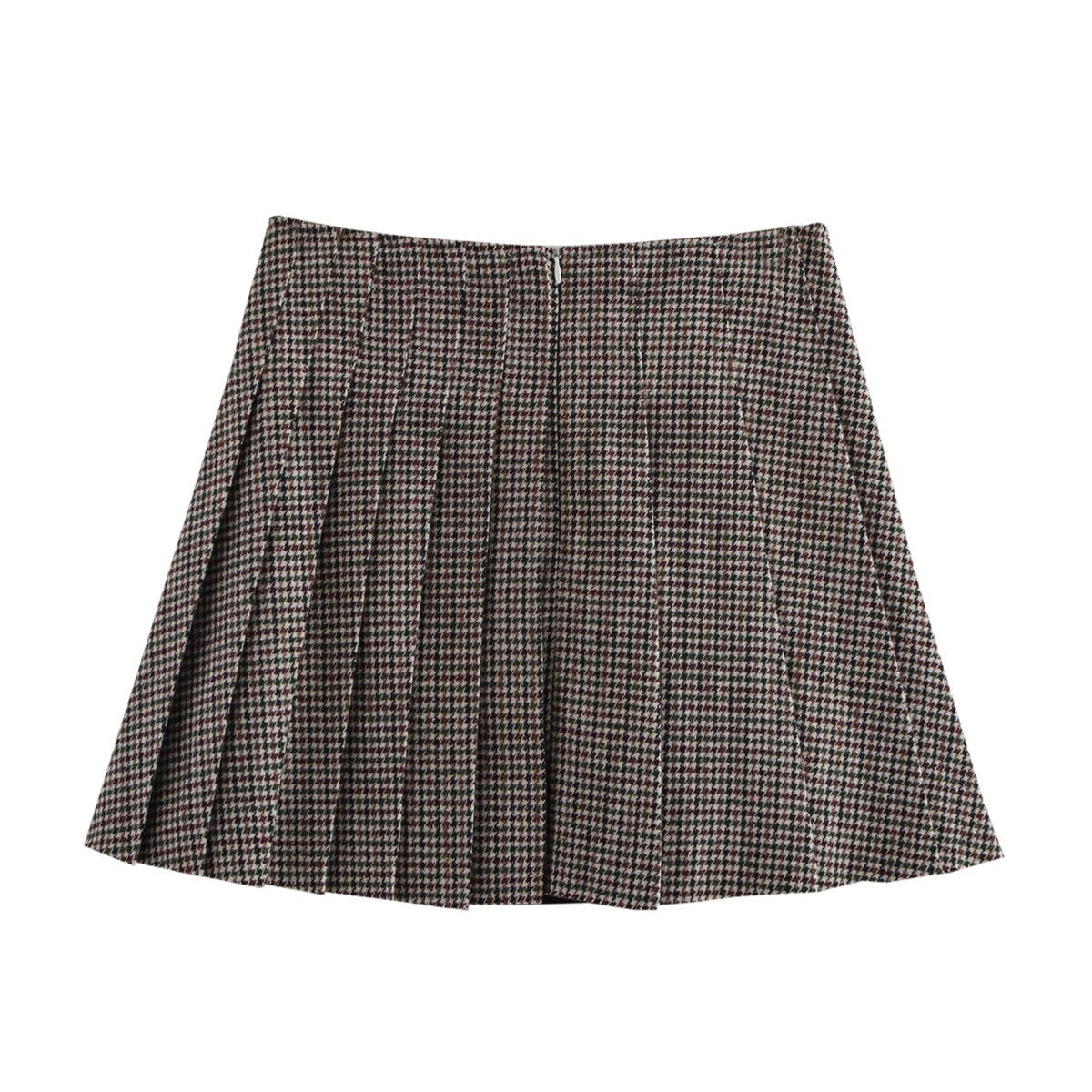 Fashion sexy pleated high-waisted short skirt