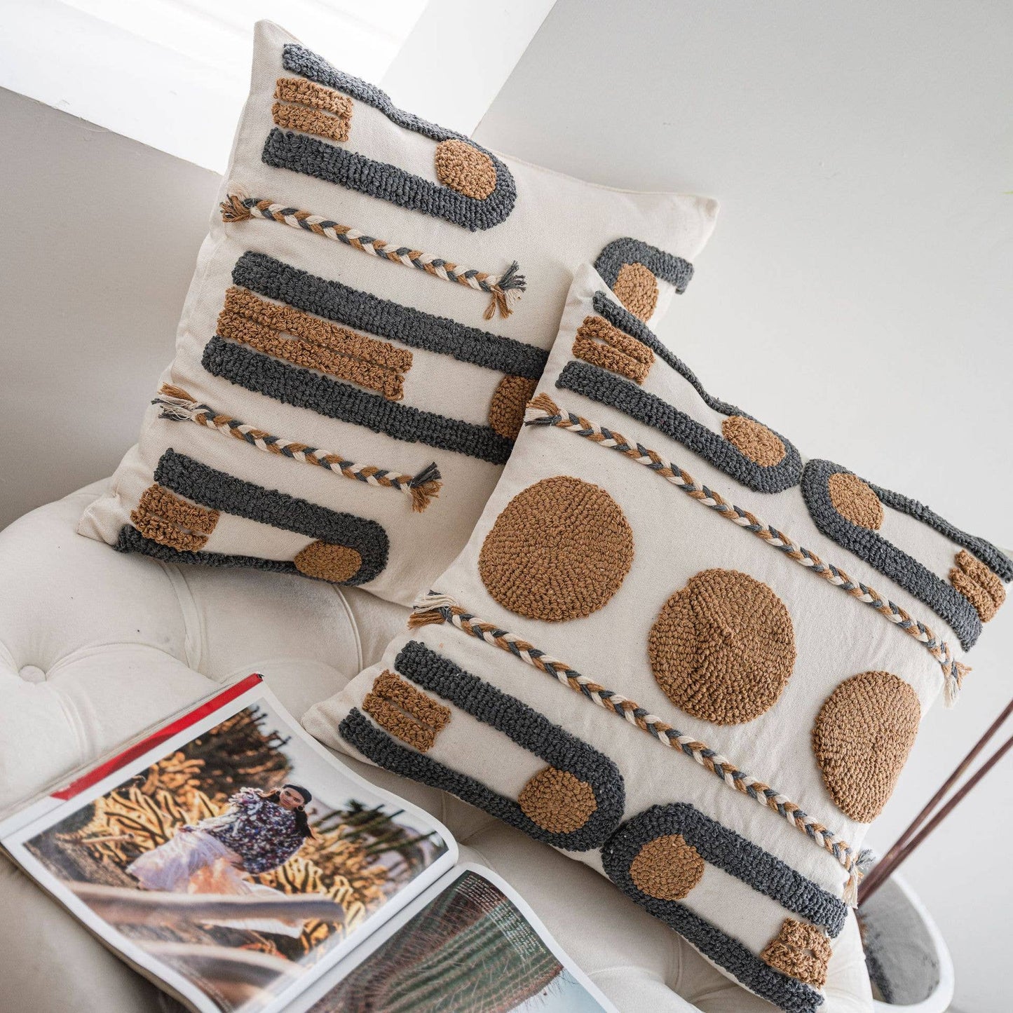 MULTI FLEECE PATTERNED COZY PILLOW COVER