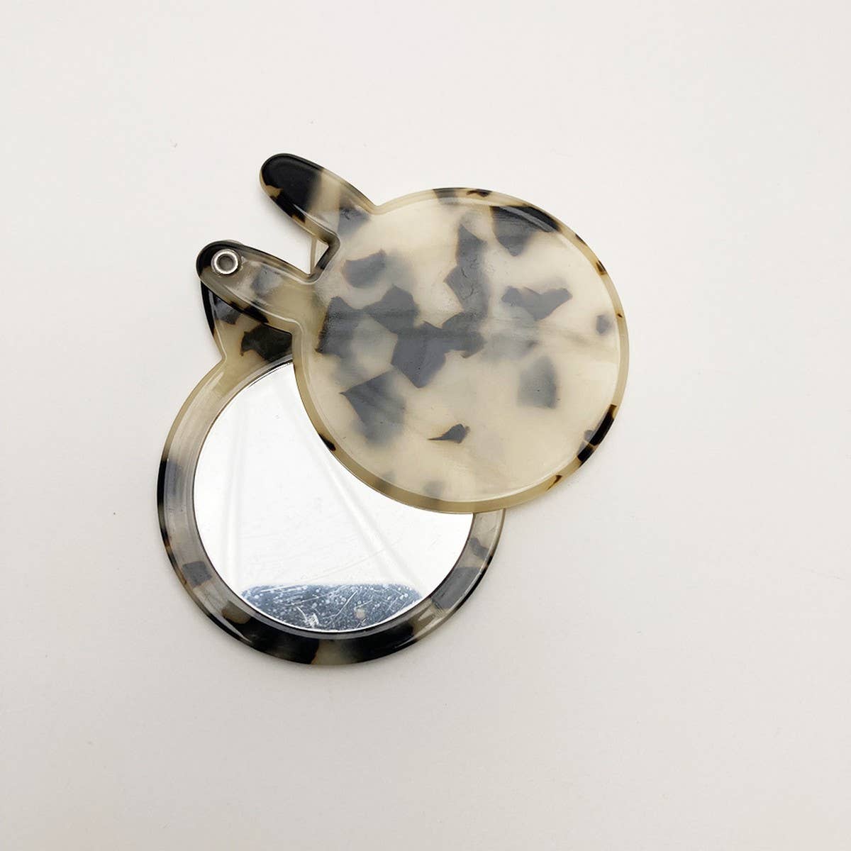 Cute Bunny Compact Mirror Acetate Floral