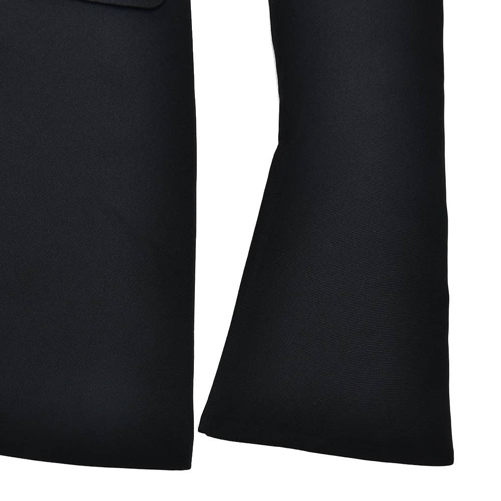 Strapless backless long-sleeved A-line dress