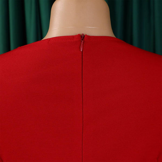 LONG-SLEEVED FASHIONABLE AND ELEGANT TUNIC DRESS