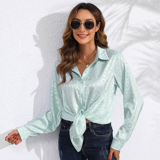 Women's satin fancy shirt