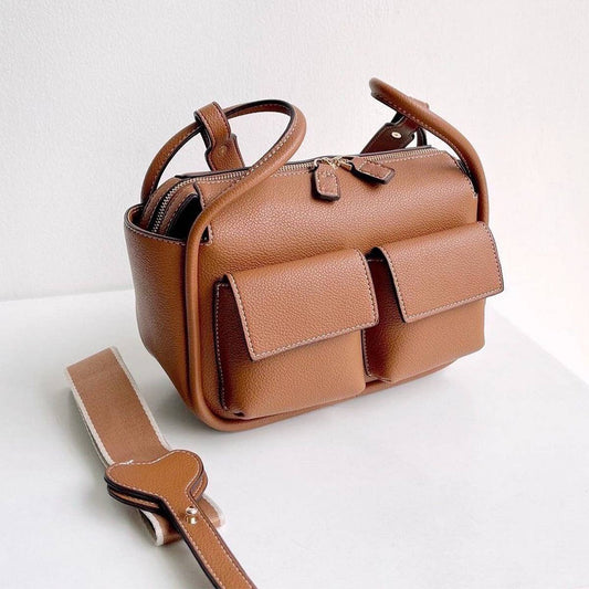 LITCHI PATTERNED PU SOFT LEATHER MESSENGER BAG_CWAB1940