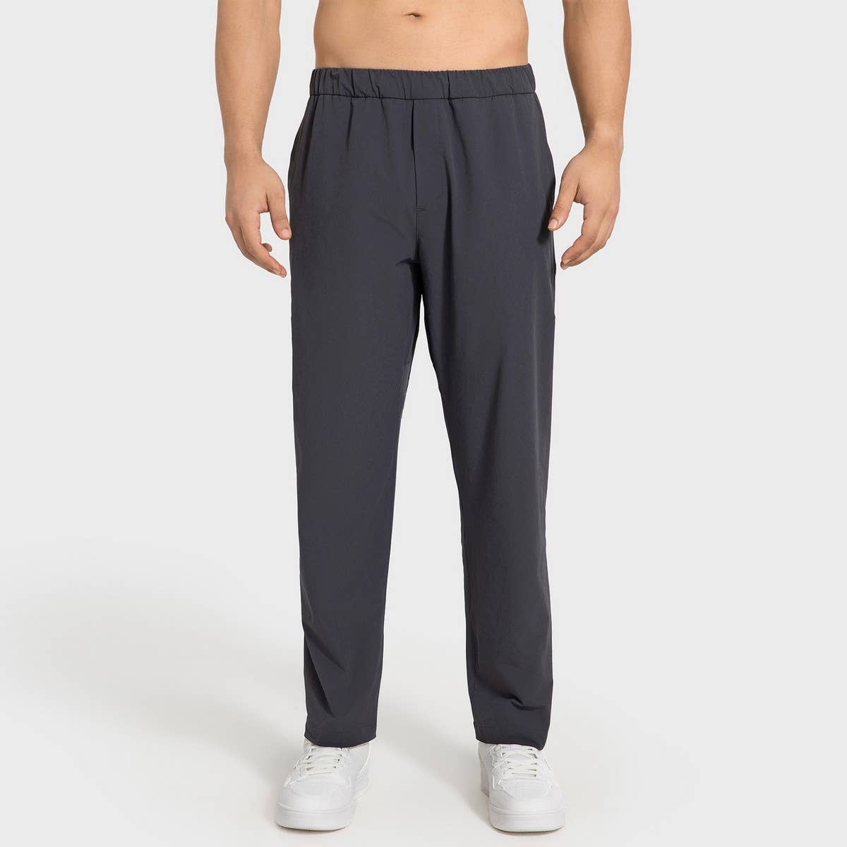 Men's Quick Dry Straight Pants, Loose Fit