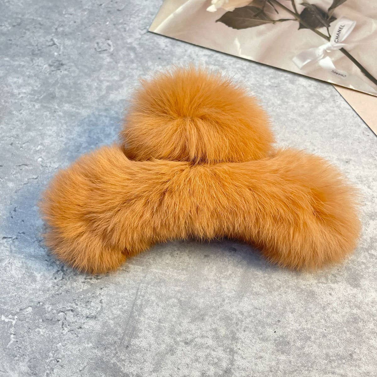 Rex Rabbit Fur Claws - Elegant Mixed Color Clips