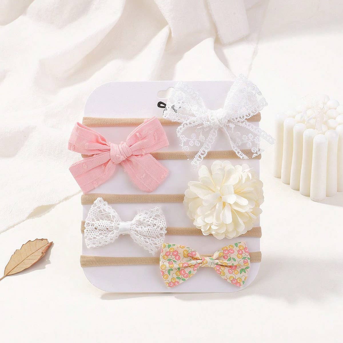 Baby Nylon Bow Headband Set ??Soft & No Mark_CWAHA6748