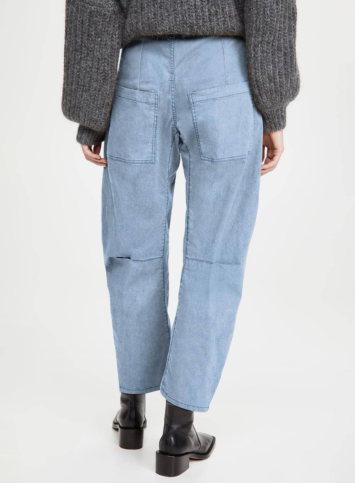 VINTAGE CARGO WASH HIGH-WAISTED JEANS